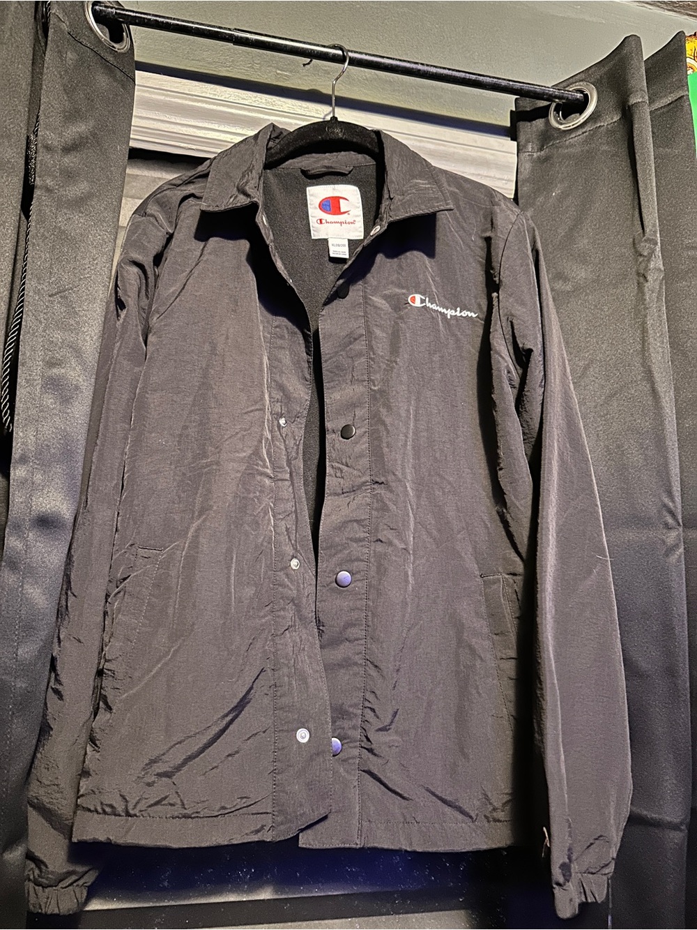 Champion Classic Coaches Jacket in black